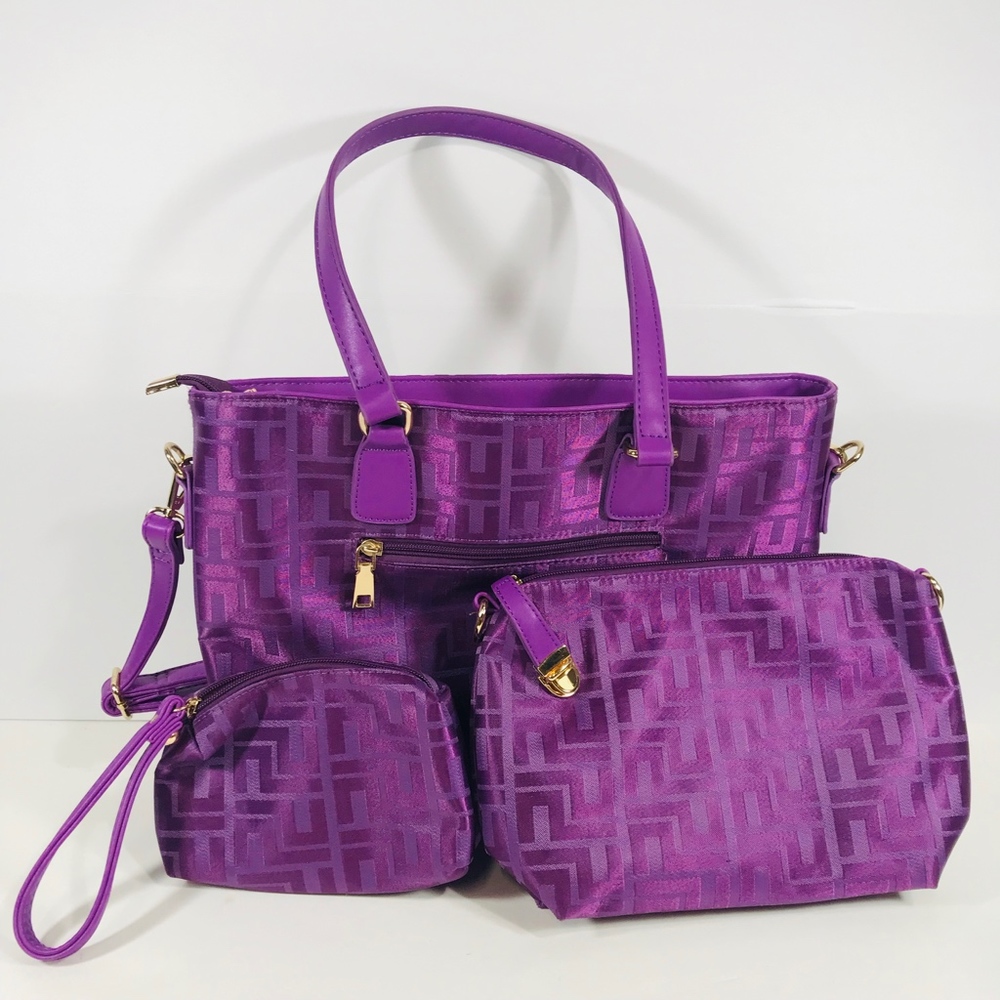 Itscosy Set Of 3 Women's Bags Purse Clutch Makeup